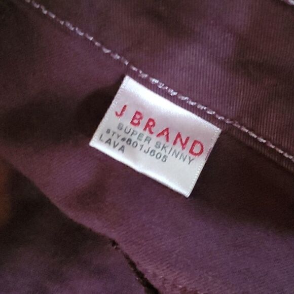 J BRAND SUPER SKINNY LAVA JEANS - Picture 5 of 8